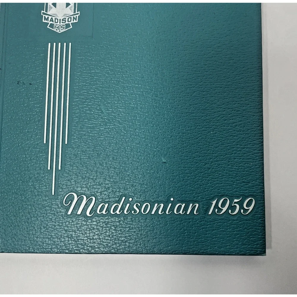 1959 Madison Local High School Yearbook Madisonian Hardcover Mansfield Ohio